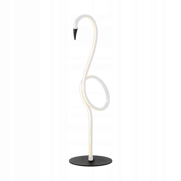 noční Led stolní lampa moderní bílá plameňák 50 cm do ložnice Elstead