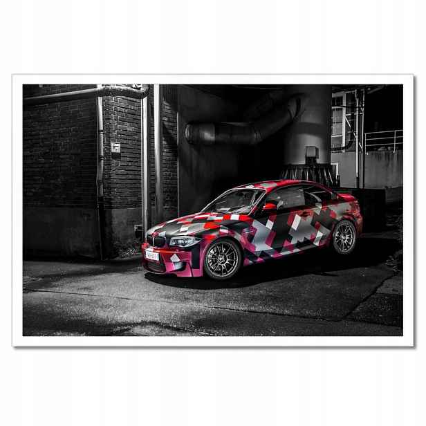 Plakáty v rámu 60x40 Červené Bmw