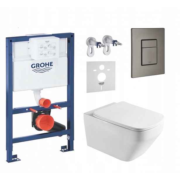 7v1 Wc Set Stelaz Grohe 820 mm Wc Mísa Tornado Imprese Tlačítko