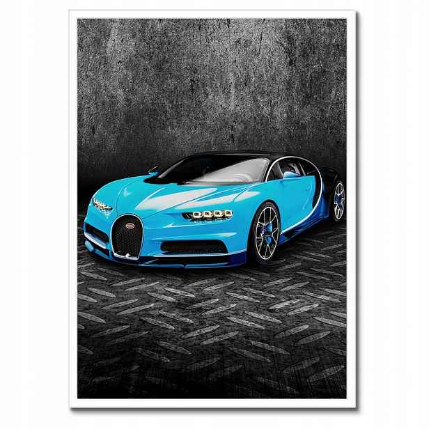 Plakáty v rámu 50x70 Bugatti Auto pro chlapce