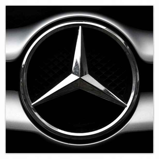 Plakáty 140x140 Mercedes Černobílé Bw