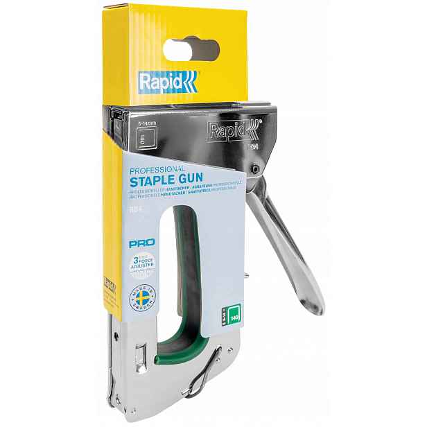 Ruční kovová sešívačka Rapid Pro R34E na sponky 140 6-14 mm