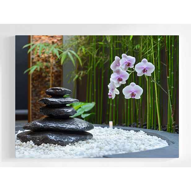 Plakát Zen Spa Orchidej Kameny Relax Bambus 100x75