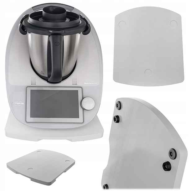 Podstavec Pod Desku Thermomix Termomiks TM6 TM5 Bílý Dřevěný 34x28 cm