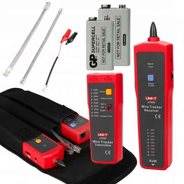 UT682 Měřič Hledač párů vodičů Tester RJ45/11