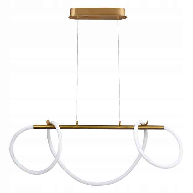Závěsná Led lampa moderní zlatá světelný kabel 60 cm 4000K Polux