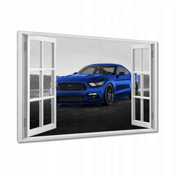 Obrazy 120x80 Modrý Ford Mustang