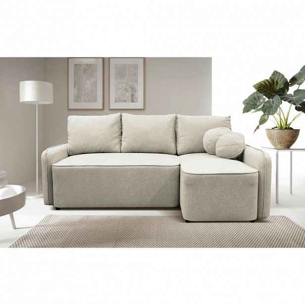 MID.YOU ROHOVÁ SEDAČKA, textil, krémová