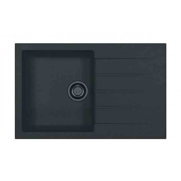 Alveus Cadit - Granitový dřez 79x50 cm, deep black 1149144