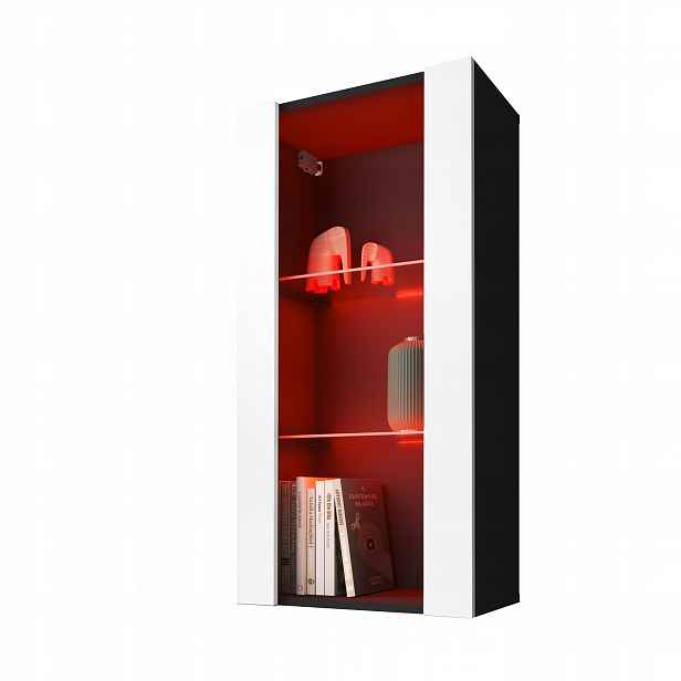 komodee Tivoli Závěsná Vitrína Vertical 100 Černá-Bílá Rgb Led