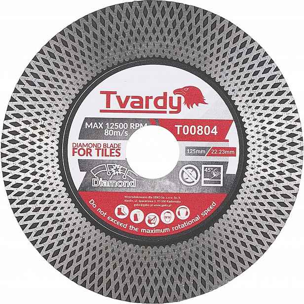 Tvardy Diamantový kotouč na gres 125 mm, řezání, broušení 2v1