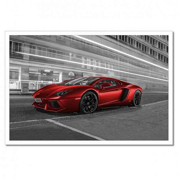 Plakáty v rámu 60x40 Červené auto