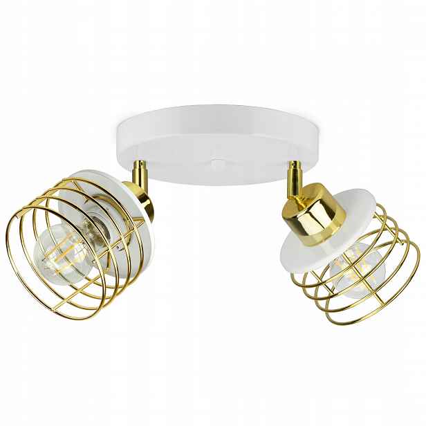Lampa Stropní Svítidlo Lustr Glamour Zlatý Chrom Měď