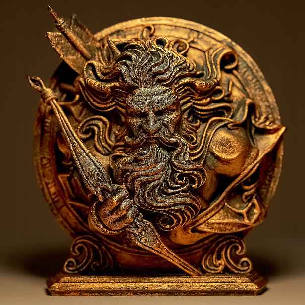 Střelec Zodiac Horoskop Socha Dekorativní figurka 25 cm výška Malovaná