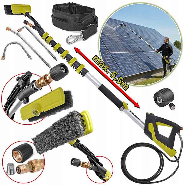 Teleskopický Nástavec 5,5 m pro fotovoltaické panely Karcher K2 K3 K4 K5 K6 K7