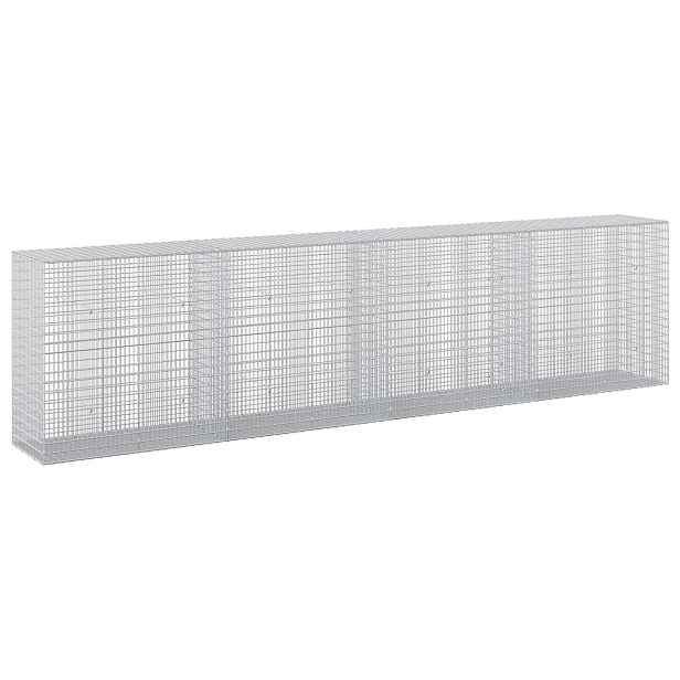 vidaXL Gabion s drátem 3,5 mm a sítem 5x2,5 cm 400x50x100 cm