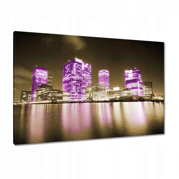 Obrazy 120x80 Fialové mrakodrapy Anglie