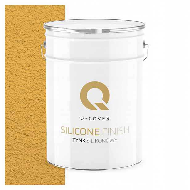 Silikonová Fasádní Omítka Žlutá Intenzivní F636 15KG Granulace 2.0mm