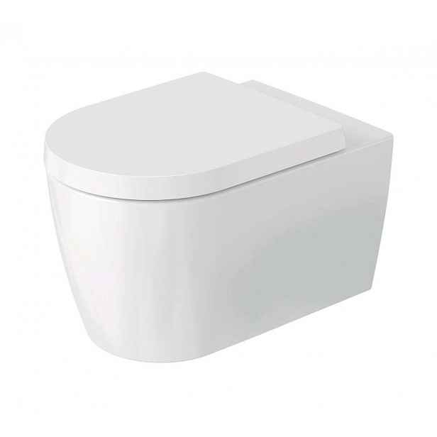 Duravit ME by Starck - Závěsné WC, Rimless, DuraFlush, DuraShield, bílá 290709AA00