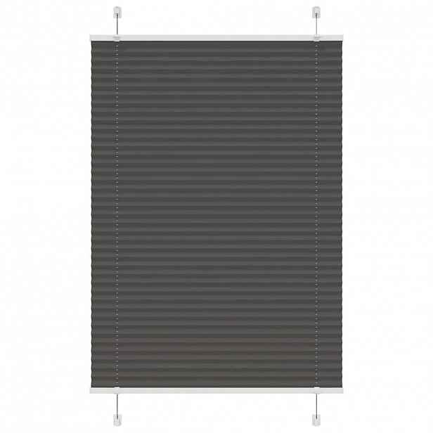 vidaXL Plisovaná roleta černá 90x150 cm Šířka látky 89,4 cm Polyester