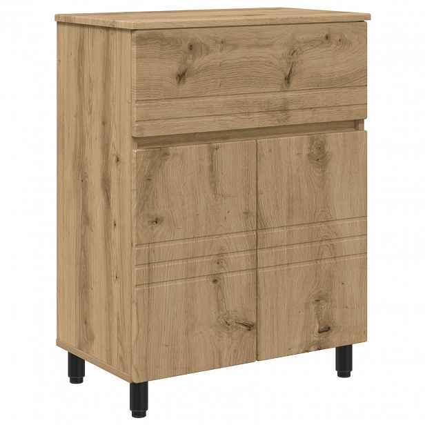 vidaXL Umývadlo do koupelny Dub artisan 60 x 35 x 80 cm