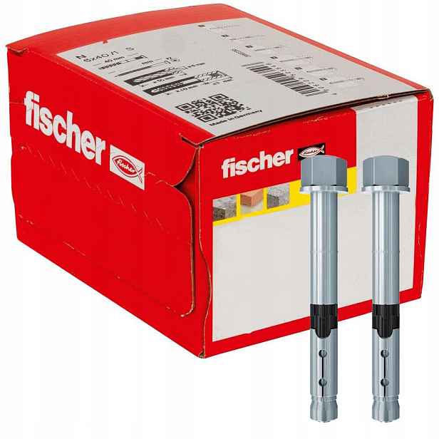 Fischer Kotva pro vysoké zatížení Fh II 10/25 H s kloboukovou maticí 50 Ks