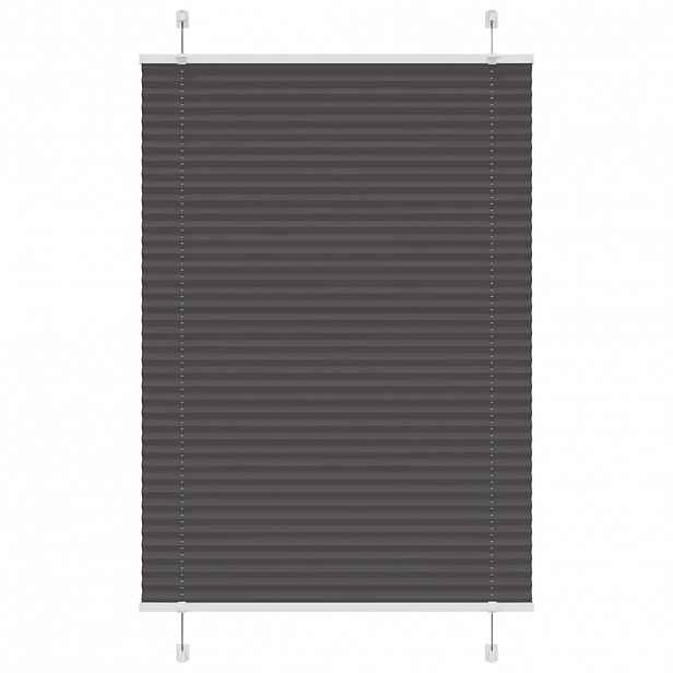 vidaXL Plisovaná roleta černá 95x150 cm Šířka látky 94,4 cm Polyester