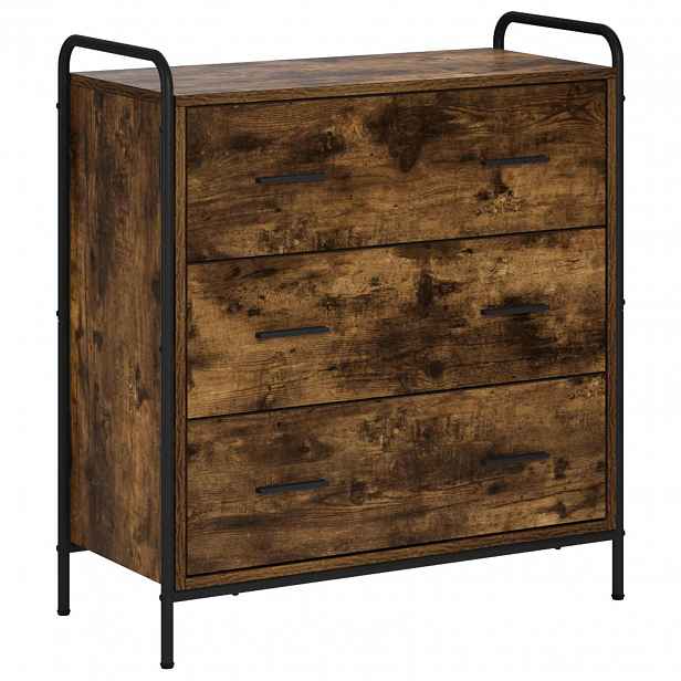 vidaXL Servírovací skříň Kouřový dub 97 x 33 x 81 cm Kompozitní dřevo