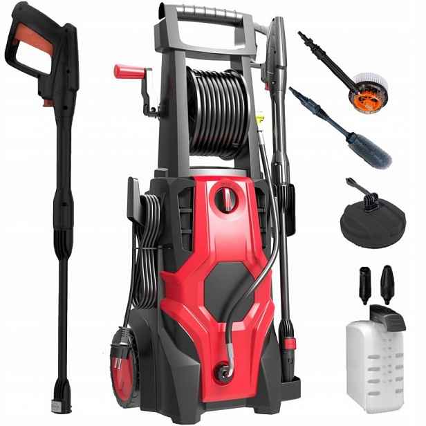 Vysokotlaký čistič Megashopitalia 180 Bar 2400W s bubnem 3 kartáče sada
