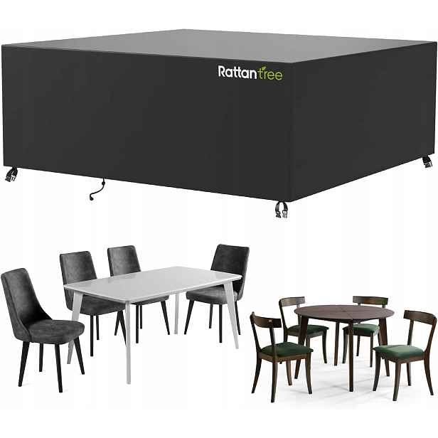 Zahradní potah na sadu 150 x 90 x 75 cm černý