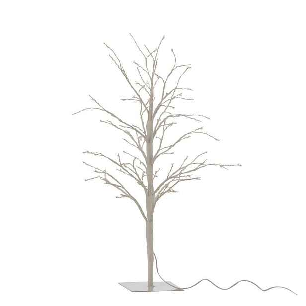 Dekorace bílý svítící stromeček Tree Bare Led S - Ø 20*57 cm J-Line by Jolipa