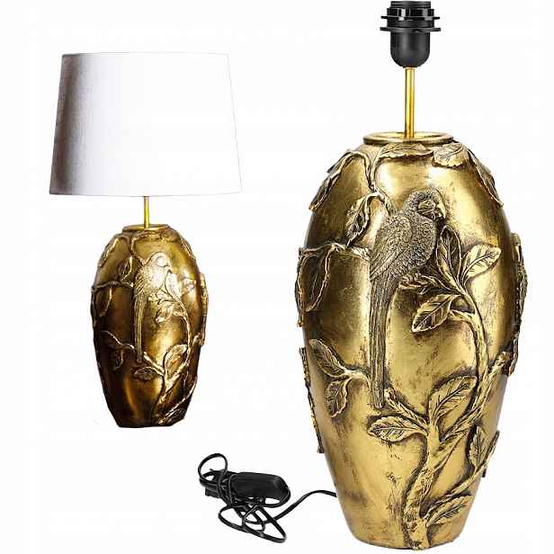 Stolní Lampa Noční E27 Zlatá Retro Pták do obývacího pokoje ložnice Velká