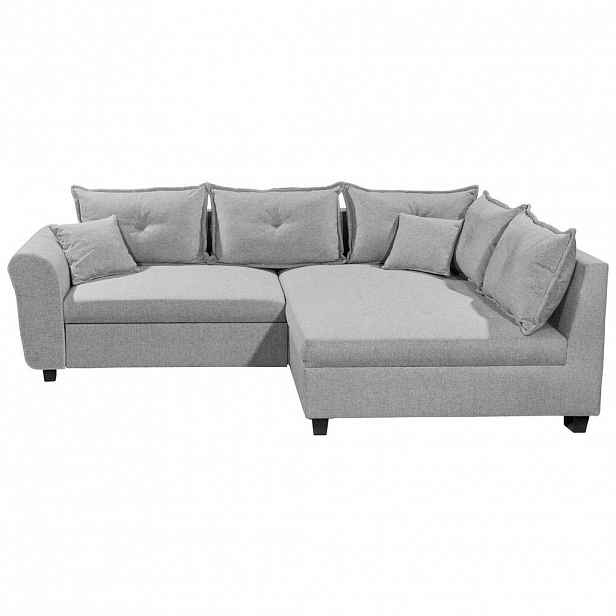 Livetastic ROHOVÁ SEDAČKA, textil, šedá