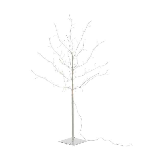 Dekorace bílý svítící stromeček Tree Bare Led M - Ø 80*100 cm J-Line by Jolipa