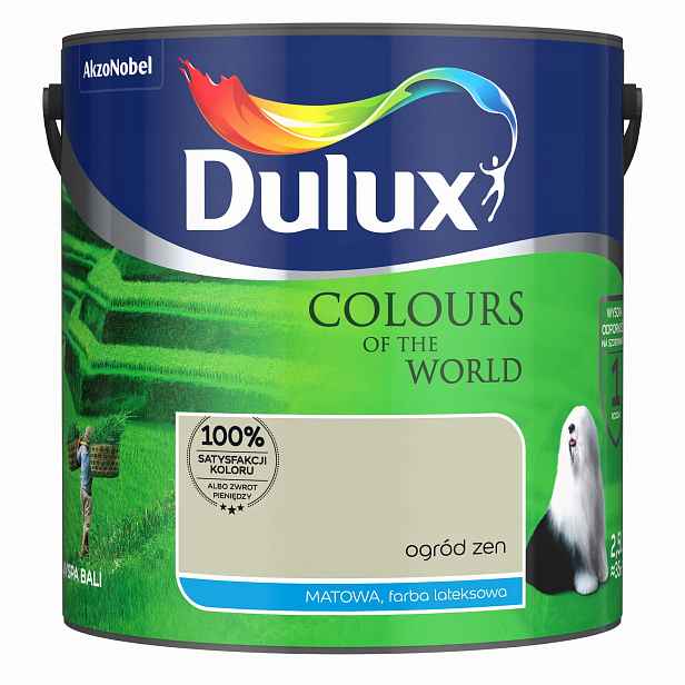 Dulux Barvy světa barva na stěnu Zen Garden matná 2,5L