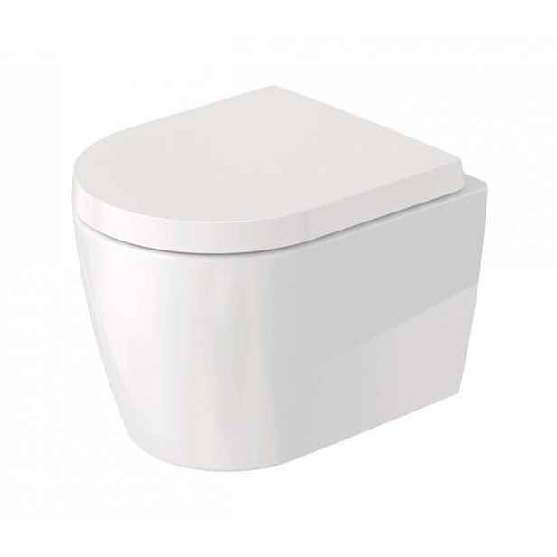 Duravit ME by Starck - Závěsné WC se sedátkem SoftClose, Rimless, DuraShield, bílá 453009AAA1