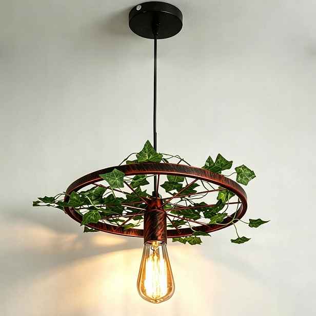 Retro průmyslové závěsné svítidlo E27, kovové, vintage stropní lampa do kuchyně