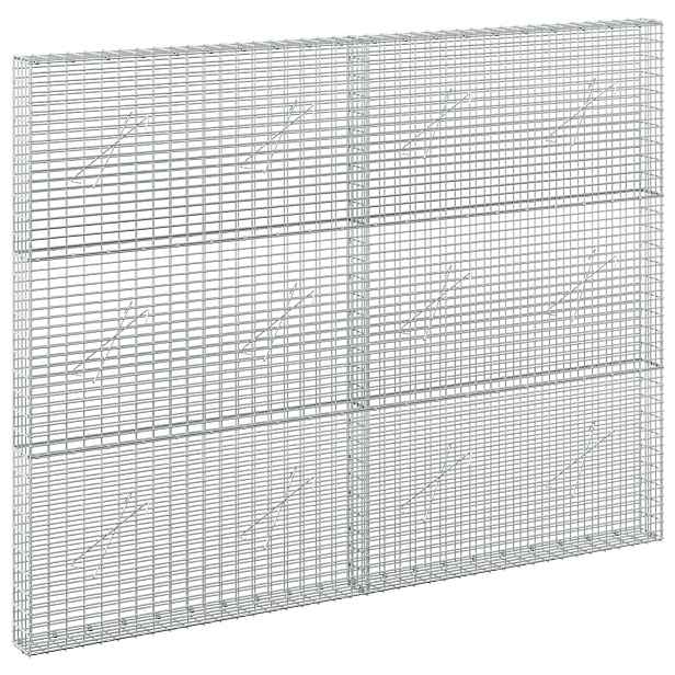 vidaXL Gabion s drátem 3,5 mm a sítem 5x2,5 cm 200x10x150 cm