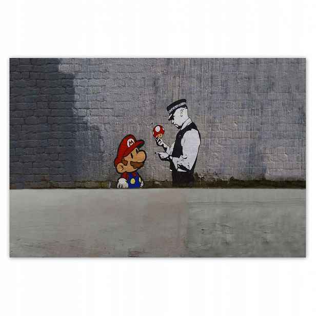 Fototapety 104x70 Banksy Houbař Policie