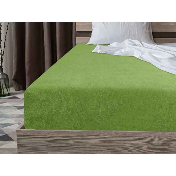 Froté prostěradlo EXCLUSIVE zelené 160x200 cm