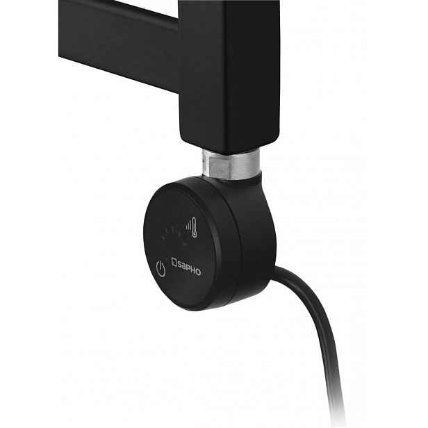 Sapho Moa - Topná tyč s termostatem a Bluetooth ovládáním, 300 W, matná černá MOA-B-300