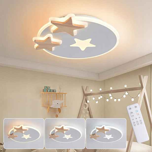 Stropní Led Lampa Bílá Závěsná Moderní Do Obýváku Stmívatelná Dálkové Ovládání 31W