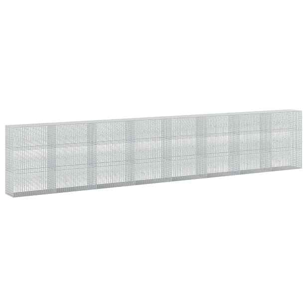 vidaXL Gabion s drátem 3,5 mm a sítem 5x2,5 cm 800x50x150 cm
