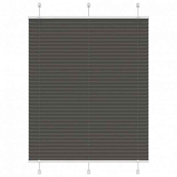 vidaXL Plisovaná roleta černá 110x150 cm Šířka látky 109,4cm Polyester
