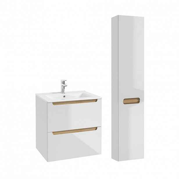 Petits-meubles KOUPELNOVÝ NÁBYTEK 60cm Livia 2er-Set Bílá