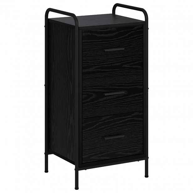 vidaXL Servírovací skříň Černý dub 97 x 33 x 81 cm Kompozitní dřevo