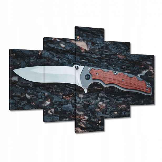 Obrazy 150x105 Hnědý nůž pro přežití