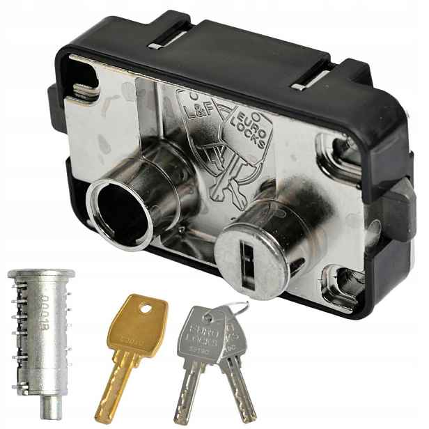Zámek Euro-locks C760 S Úložnou Schránkou, 2 Klíče