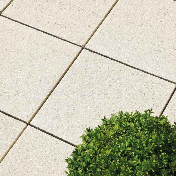 Dlažba betonová BEST TERASOVÁ reliéfní ravertino vanilková 400×400×40 mm
