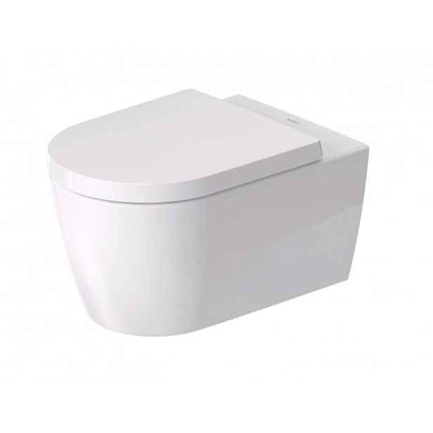 Duravit ME by Starck - Závěsné WC se sedátkem SoftClose, Rimless, HygieneFlush, DuraShield, bílá 457909AAA1